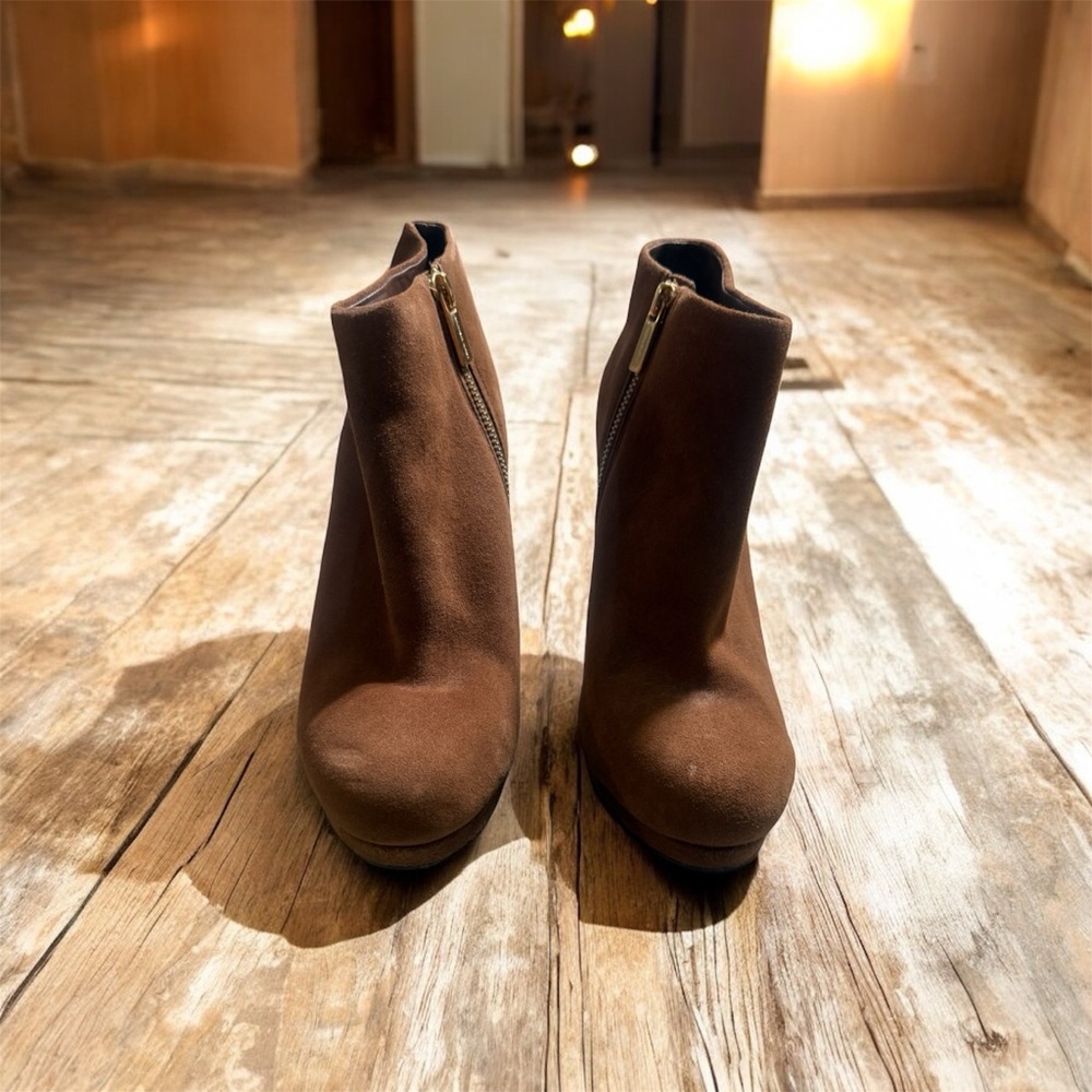 Michael Kors Chocolate Brown Ankle Booties